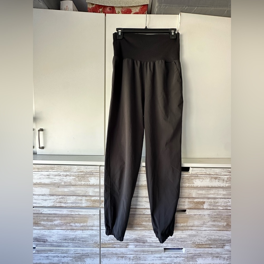 🖤 Vanilla Star Black High-Waist Jogger Pants Polyester Size S / 6 Athleisure 🖤